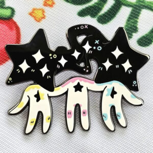 Red Cat Enamel Pin | Funny Cat Pin for Jacket | Cute Animal Lapel Pin | Cat Lover Gift | Backpack Accessory | Quirky Collectible