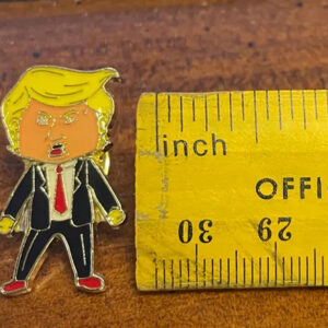 Trump cartoon “Happy face pin” commemorative Pin hand stamped cloisonné pin”Pre-order pls check my descriptions